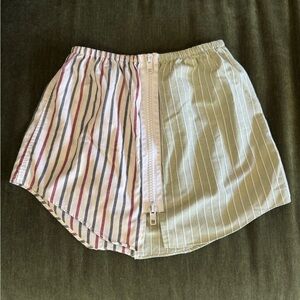 Handmade Striped Mini Skirt